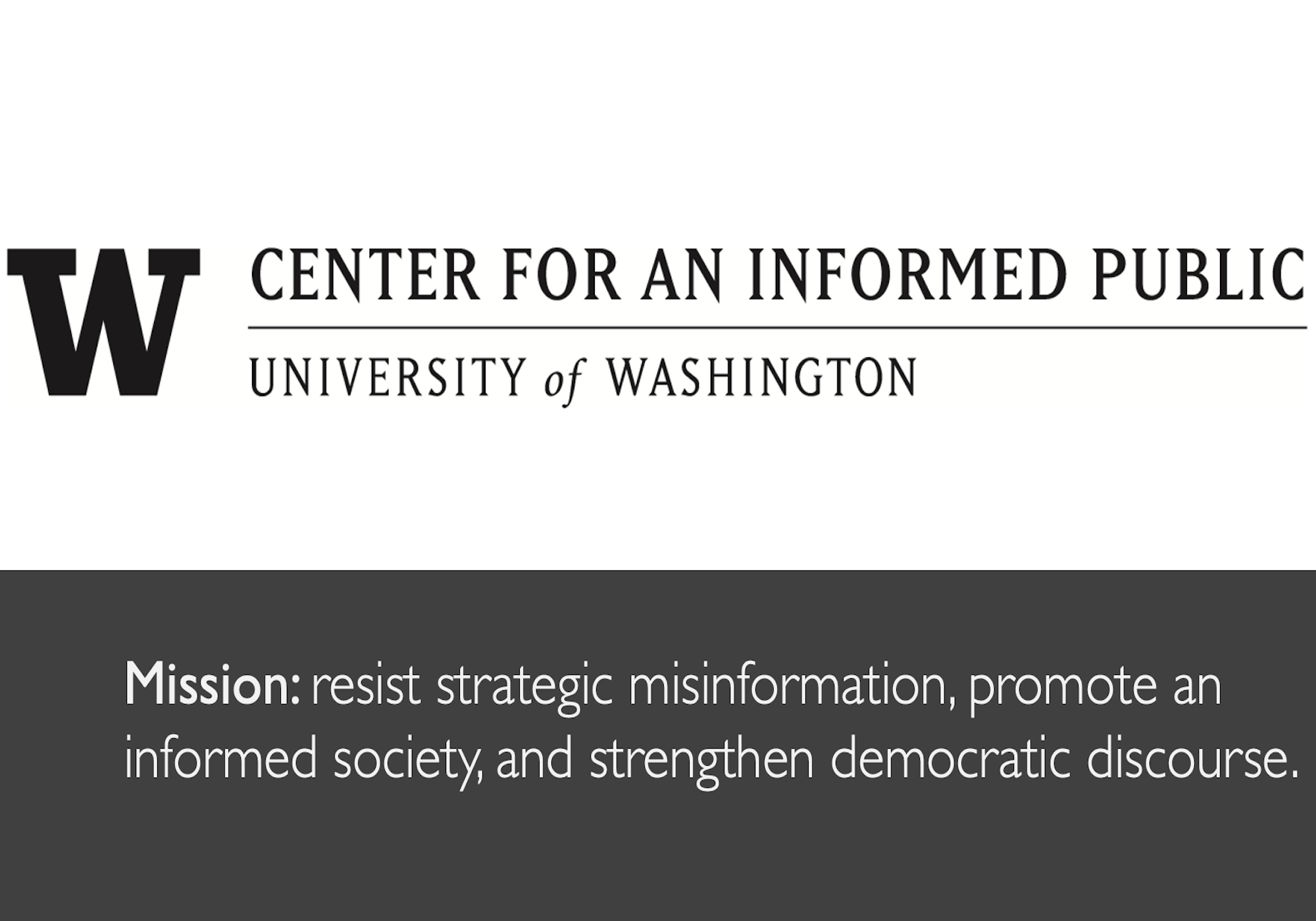 Center for an Informed Public